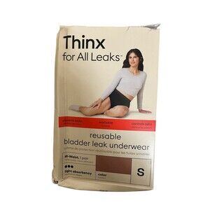 Thinx for All Leaks Women's S Hi Waist Incontinence Underwear Desert Rose